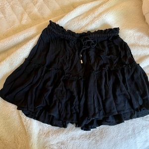 Black flowy skirt